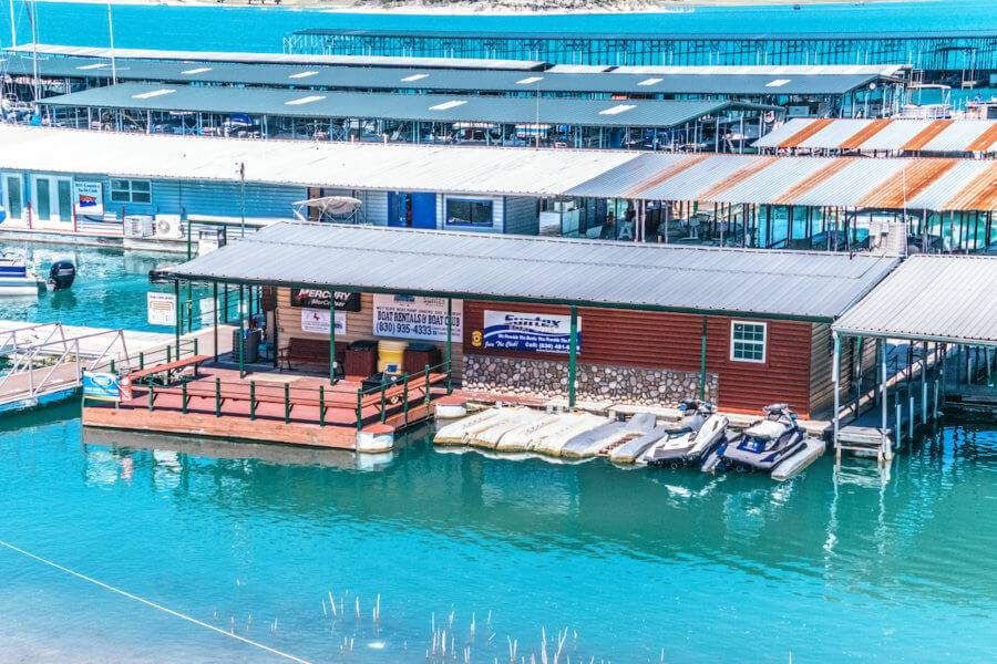 Boat Slips, Covered Slips, Boat Docks in Texas Canyon Lake Marina