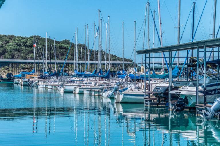 Boat Slips, Covered Slips, Boat Docks in Texas Canyon Lake Marina