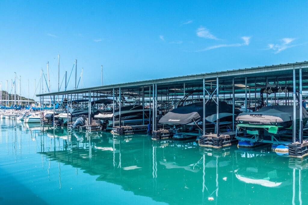 Boat Slips, Covered Slips, Boat Docks in Texas Canyon Lake Marina
